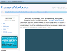 Tablet Screenshot of pharmacyvaluerx.com